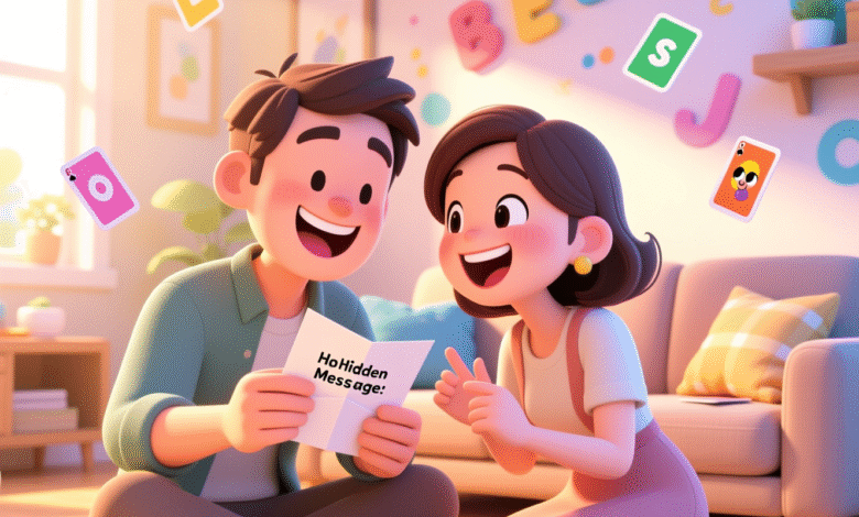 لعبة الرسائل المخفية: ألعاب رومانسية سر صغير يعيد إشعال الحب